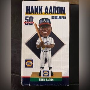 Atlanta Braves Hank Aaron Bobblehead 50th Anniversary 1969 NL West Title